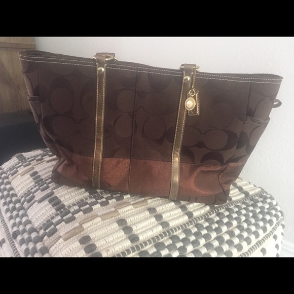 Coach tote or diaper bag - Picture 2 of 7